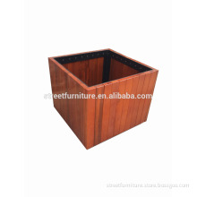 Camphor solid wood planter box wooden outdoor planter